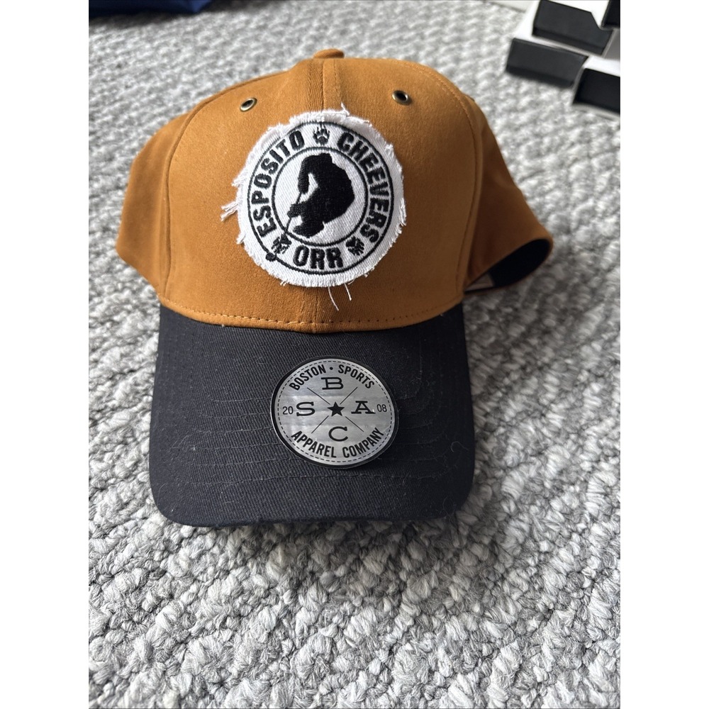 BOSTON BRUINS "BSAC" (ESPOSITO‎ ORR & CHEEVERS) FLEX FIT BASEBALL HAT (O/S) NWT